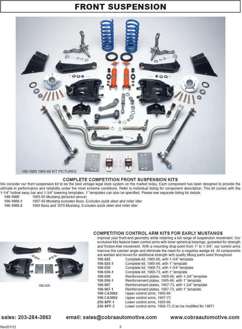 Front Suspension - catalog page 3
